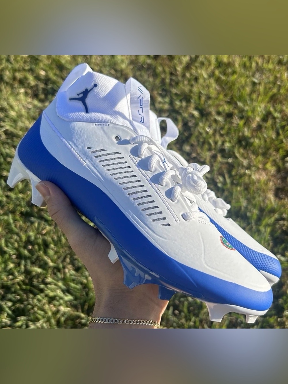 JORDAN VAPOR EDGE PRO 2 FLORIDA GATORS CLEATS PE SIZE 9 MEN